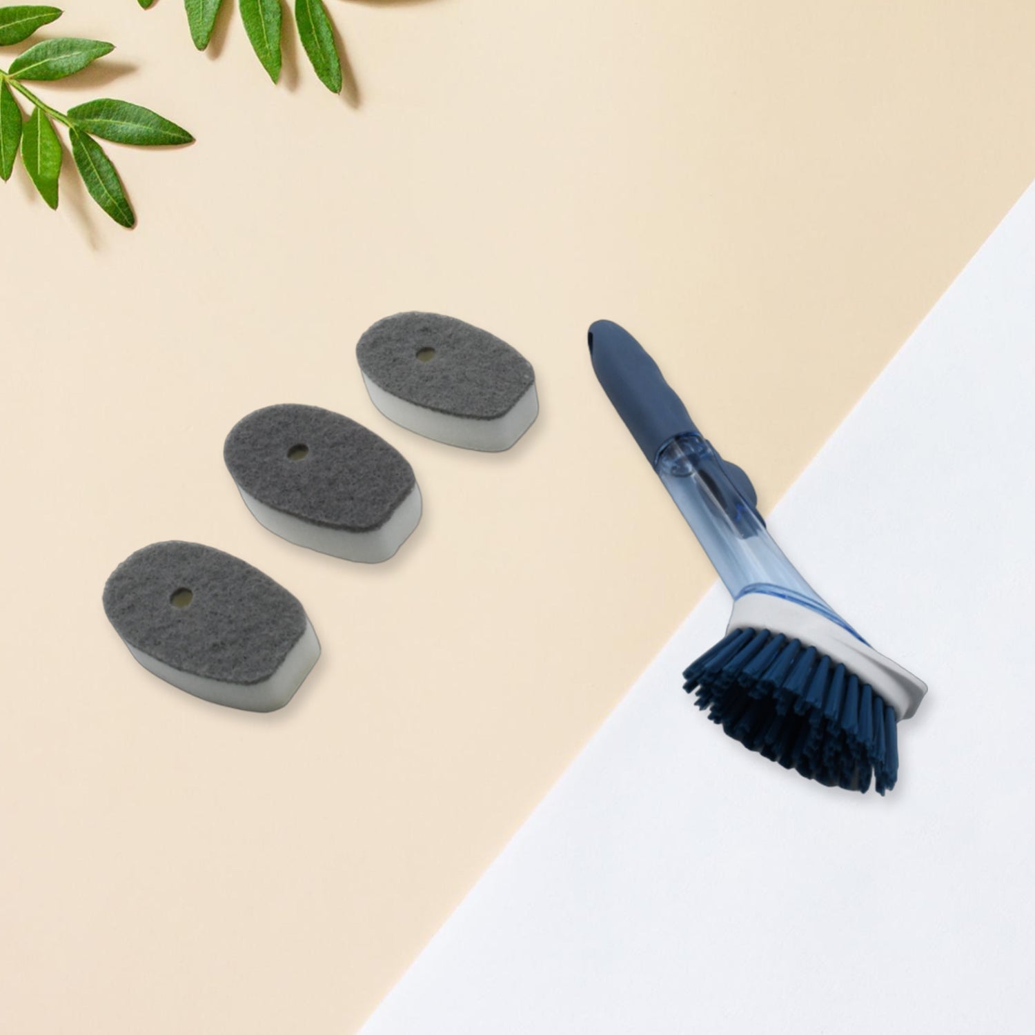 1271C Mix Color Dish Scrubber with Soap Dispenser, Soap Dispensing Dish Brush Set, Dishwashing Brushes Kitchen Scrub Dish Wand for Dishes Sink Pot Pan Cleaning and Washing,1 Handle,3Refill Replacement Head 1271C Mix Color Dish Scrubber with Soap Dispenser, Soap Dispensing Dish Brush Set, Dishwashing Brushes Kitchen Scrub Dish Wand for Dishes Sink Pot Pan Cleaning and Washing,1 Handle,3Refill Replacement Head